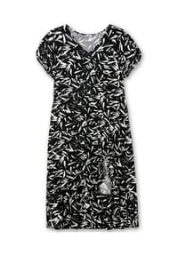 sheego - Maxikleid - schwarz-weiß