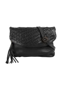 Samantha Look - Umhängetasche Echt Leder, Made In Italy - cognac