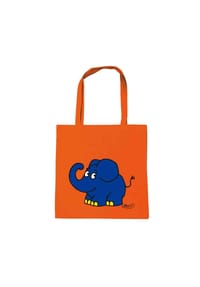 LOGOSHIRT® - Tote Bag Sendung mit der Maus - Elefant - bright orange