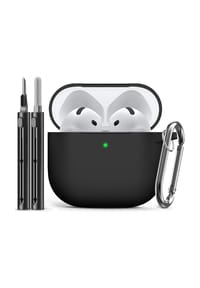 MANIKE - Inesore Kompatibel mit AirPods 4 Hülle mit Reinigungsset, Silikon Schutzhülle für Apple AirPod 4 (2024/ANC) - Apple Air Pods 3 (2021)