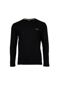 BOSS - NW Waffle Schlafanzug-Oberteil, Rundhals, für Herren - 001 BLACK
