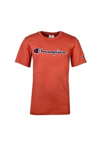 Champion® Kinder Unisex T-Shirt - Crewneck, Rundhals, Cotton, großes Logo, einfarbig Bild 1