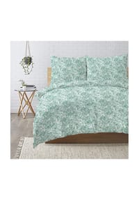 GALERIA home - Seersucker-Bettwäsche - PAISLEY BARN GREEN