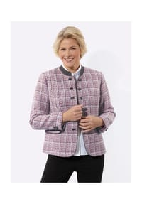 Witt - Bouclé-Blazer - mauve-schwarz-gemustert