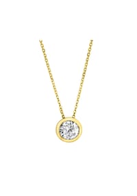 CELESTA® - Damen Kette mit Anhänger, 925er Silber - GOLD