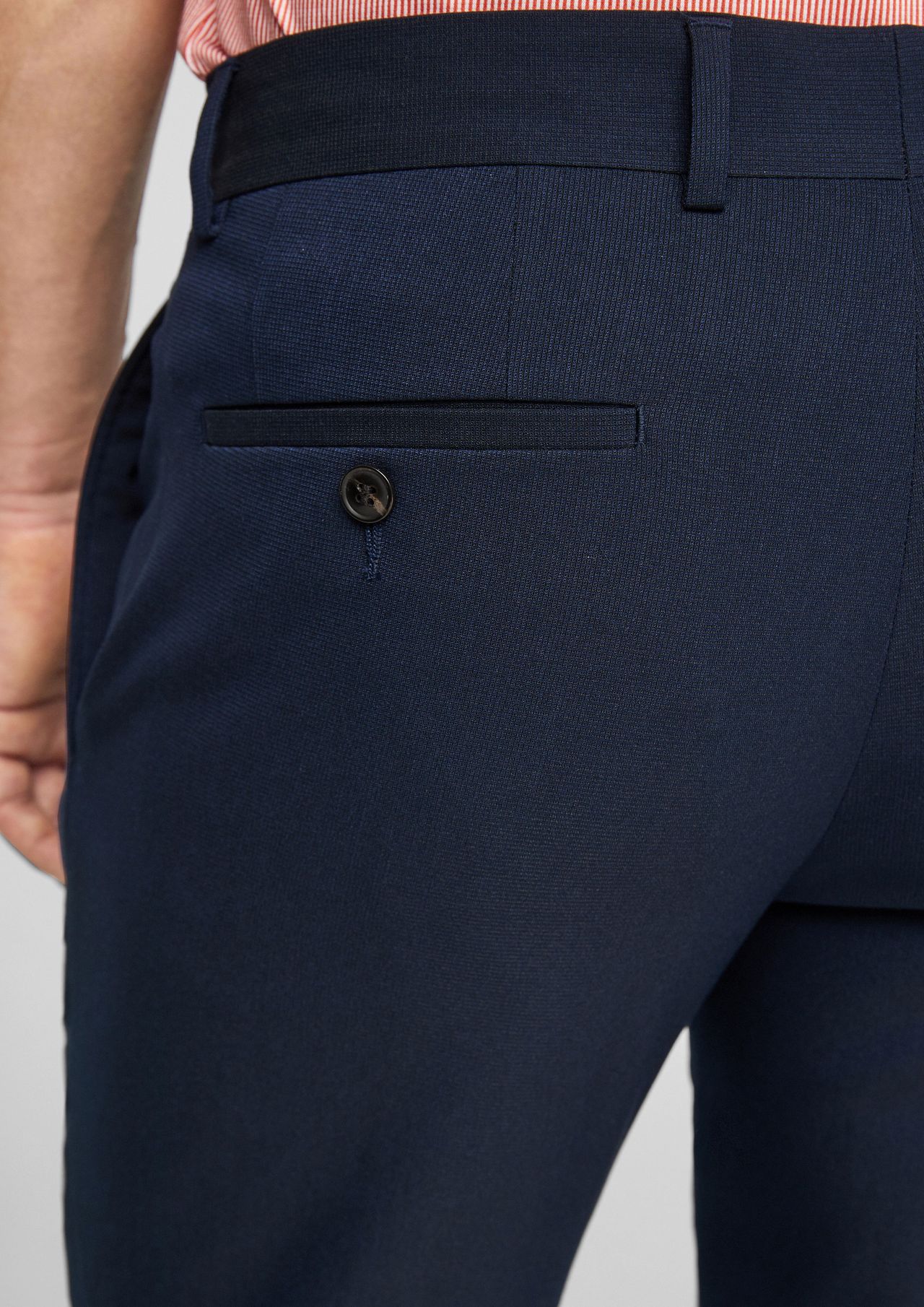 s.Oliver BLACK LABEL Anzughose, Regular Fit, verdeckter Verschluss 