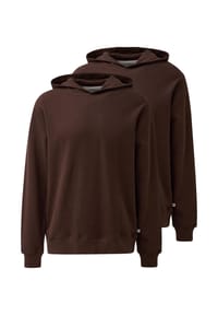 s.Oliver - Sweatshirt / Hoodie 2er Pack Basic - Braun