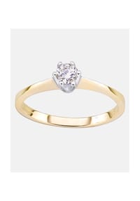 VANLERÉ - Solitär Ring, mit Zirkonia, 375 Gelbgold - gold