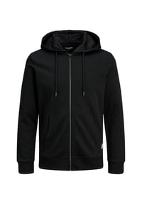 JACK & JONES - Jacke BASIC Kapuzensweatjacke - Black