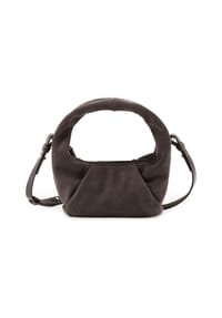 LES VISIONNAIRES Greta Mini Essential - Greta Mini Essential Handtasche Leder 23 cm - asphalte