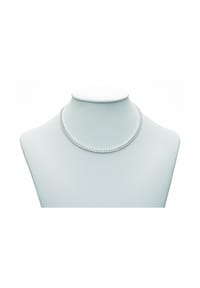 Adelia's - Damen Silber Schmuck 925 Silber Flach Panzer Halskette 45 cm Ø 4 mm - silber