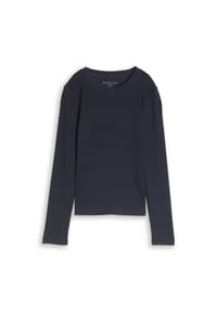 TOM TAILOR - Langarmshirt, Rippstruktur, für Kinder - 11140 NIGHT BLUE