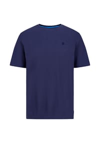 PADDOCK'S® - Piquet T-Shirt mit Rundhals aus reiner Baumwolle T-Shirt - aqua
