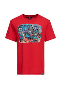 KING KEROSIN - Print-Shirt mit Tiki-Motiv Killer Kahuna - rot
