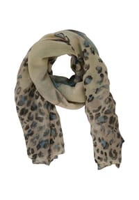 BETTY BARCLAY - Basic-Schal mit Aufdruck - Beige/Petrol