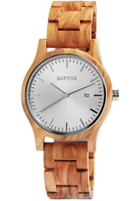RAPTOR Raptor - Damen und Herren Quarz Armbanduhr Malte - 3 ATM - Mineralglas - blau-braun
