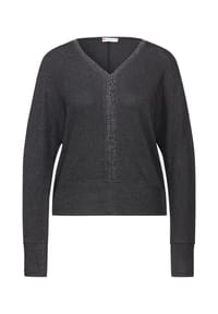 Street One - Langarmshirt - anthracite melange