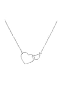 SMART JEWEL® - Collier mit Herzen, Silber 925 - gold