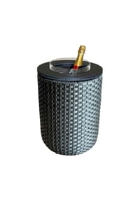 COOTAB COOLER TABLE - Beistelltisch mit Acryl-Kühler London 50 cm - Anthrazit-Champagner