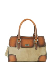 HARPA - Henkeltasche LIORA im klassischen Vintage-Look - bahia beige