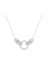 GIORGIO MARTELLO MILANO - Collier mit Zirkonia, Silber 925 - gold