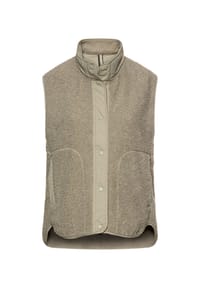 camel active - Teddyweste mit Stehkragen - Hellblau