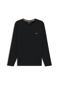 BOSS - Loungewear-Oberteil, Logo-Stickerei, für Herren - 001 BLACK