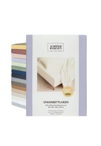 SCHÖNER WOHNEN KOLLEKTION - Spannbettlaken FLAT - Anthrazit