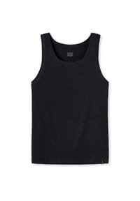 SCHIESSER - Long Life Soft Tank Top, Rundhals-Ausschnitt, uni, für Herren - 001 BLSCHW