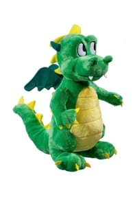 Kuschelwuschel - Drachen stehend 35cm - grün