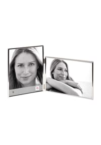 walther design - Portraitrahmen "Chloe", Samtrückwand - SILBER