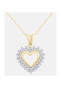 Diamant L'eternel - Kette mit Anhänger, mit 0.33 ct Diamant, 375 Gelbgold - gold