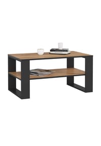Akord - Alex Couchtisch - artisan-eiche/schwarz