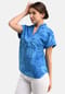 BICALLA Blusen-Shirt mit Blüten-Print in Blau Bild 5