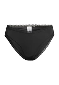MANGUUN - Micro Satin Slip, Spitze, für Damen - BLACK