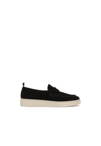 ONE ELEMENT - Schwarze Loafers mit Logo auf einer Sohle im Sneaker-Stil - Schwarz