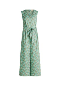 CARTOON - Jumpsuit, V-Ausschnitt, Bindegürtel, für Damen - 5806 MINT/GREEN