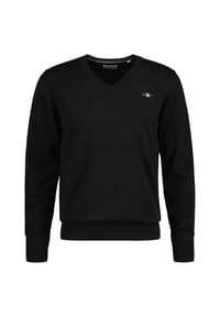 GANT - Herren Pullover - CLASSIC COTTON V-NECK, Strickpullover, V-Ausschnitt, Baumwolle - Blau