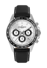 JACQUES LEMANS LIVERPOOL - Herren Chronograph "1-1877" - DUNKEL BLAU