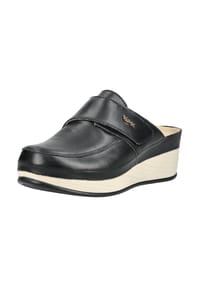 ViTAL® - Nappaleder Pantoletten - Schwarz