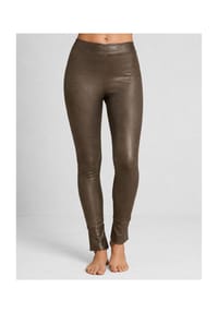 CAROLIN RICK - Stretchhose mit Gamasche - Braun