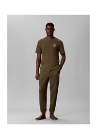Calvin Klein - Schlafanzug-Hose, Eingrifftaschen, für Herren - LI1 BEIGE
