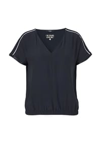 frapp - Bluse in großen Größen - navy / white