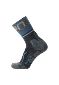 UYN® - Herren Trekking Socken - One Merino Socks, Wandersocken, Merino, Logo - Grau/Schwarz