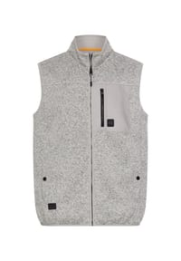 camel active - Fleece-Weste mit wärmenden Futter - Grau