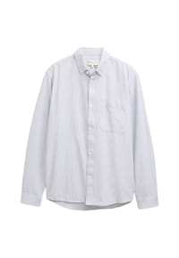 DENIM TOM TAILOR - Freizeithemd, Relaxed Fit, Langarm, Button-Down-Kragen, für Herren - 39057 LIGHT BLUE