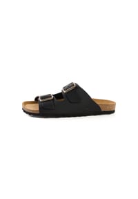 camel active - Leder Pantolette mit Korkfußbett - Braun