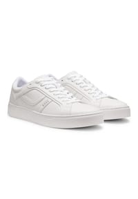 BOSS - Herren Sneaker - Rhys Tenn pu, Low-Top Turnschuh, Schnürung, Freizeit, Logo - Black