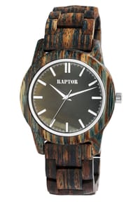RAPTOR Raptor - Herren Quarz Armbanduhr Elementary - Mineralglas - braun #1