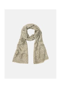olsen - Schal mit Allover-Leoprint - Light Khaki